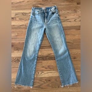 Mother hustler frayed crop jeans in great condition!